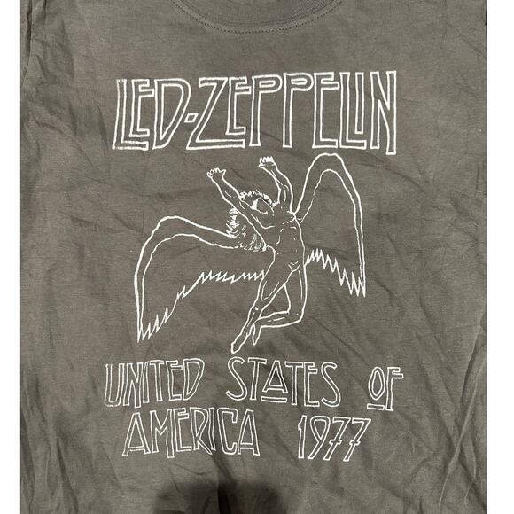LED ZEPPELIN New Gray Short Sleeve Cotton Graphic Tee Size Youth Small - Picture 1 of 5